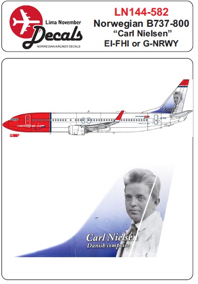 Boeing 737-800 (Norwegian EI-FHI/G-NRWY Carl Nielsen) LN144-582