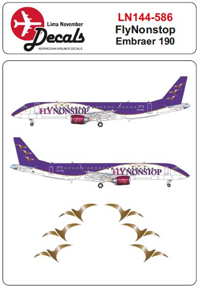 Embraer EMB190 (Flynonstop PH-FNS)  LN144-586