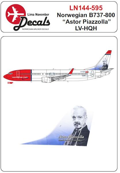 Boeing 737-800 (Norwegian - Air Argentina LV-HQH "Astor Piazzolla") LN144-595