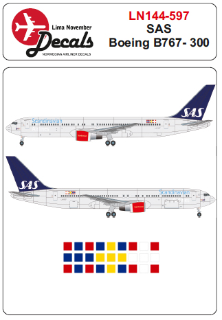 Boeing 767-300 (SAS New Colours) LN144-597