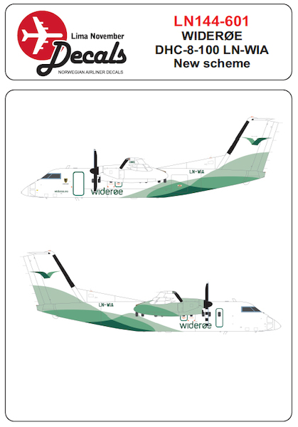 DHC8-100 (Wideroe LN-WIA New Scheme)  LN144-601