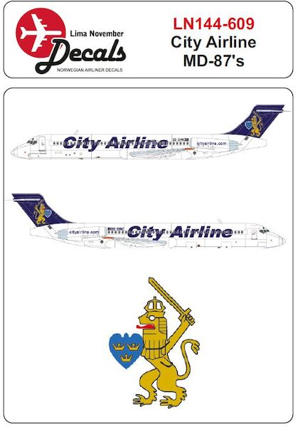 McDonnell Douglas MD87 (City Airline Sweden)  LN144-609