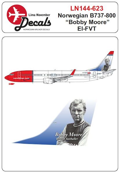 Boeing 737-800 (Norwegian EI-FVT "Bobby Moore") LN144-623