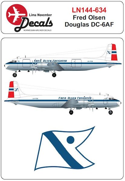 Douglas DC6AF(Fred Olsen Freighter)  LN144-634