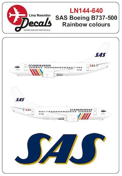Boeing 737-500 Rainbow cs (SAS) LN144-640