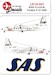 Fokker F27 Friendship rainbow cs (SAS) LN144-641