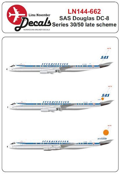 Douglas DC8-30/50 late scheme (SAS)  LN144-662