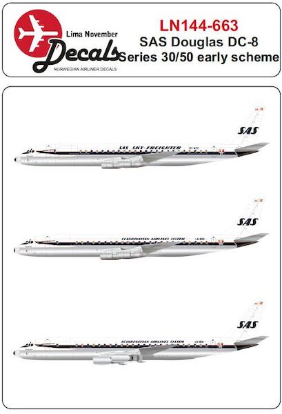 Douglas DC8-30/50 early scheme (SAS)  LN144-663