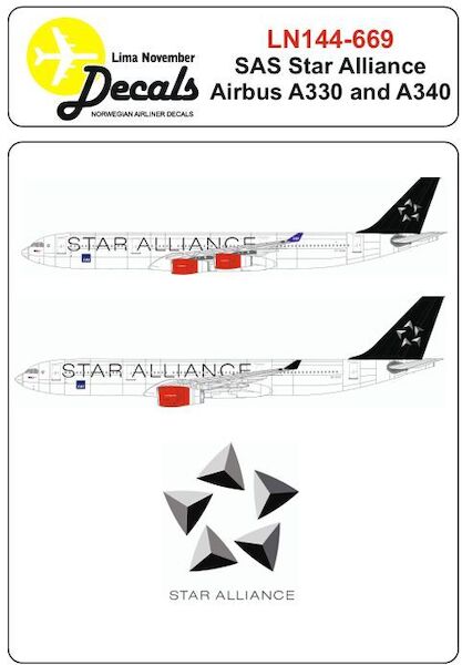 Airbus A300 and A340 (SAS Star Alliance)  LN144-669