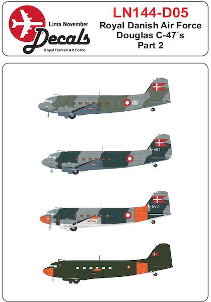 Royal Danish AF C47 Dakota  part 2  LN144-D05