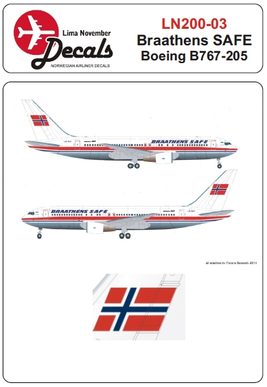 Boeing 767-205 (Braathens SAFE) LN200-003