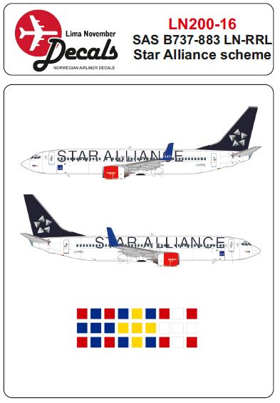 Boeing 737-800 (SAS Star Alliance)  LN200-016