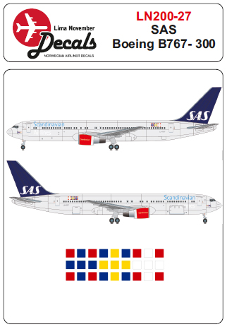 Boeing 767-300 (SAS New Colours) LN200-027