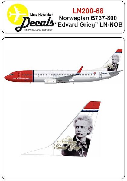 Boeing 737-800 (NORWEGIAN with "Edvard Grieg"  LN-NOB)  LN200-068