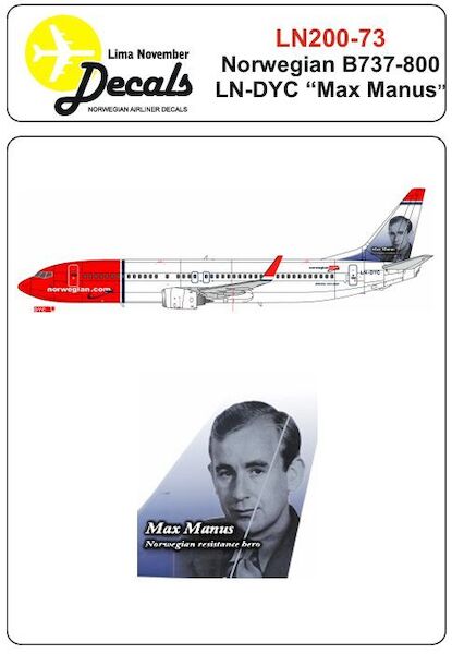 Boeing 737-800 (NORWEGIAN with LN-DYC “Max Manus”) LN200-073