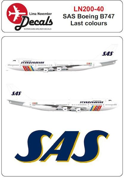 Boeing B747 (SAS Last (Rainbow) cs)  LN200-40