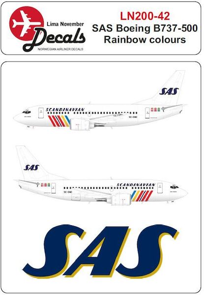 Boeing 737-500 Rainbow cs (SAS) LN200-42