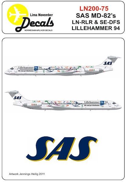 Douglas MD82 (SAS in Lillehammer Olympic 1994 Colours)  LN200-75