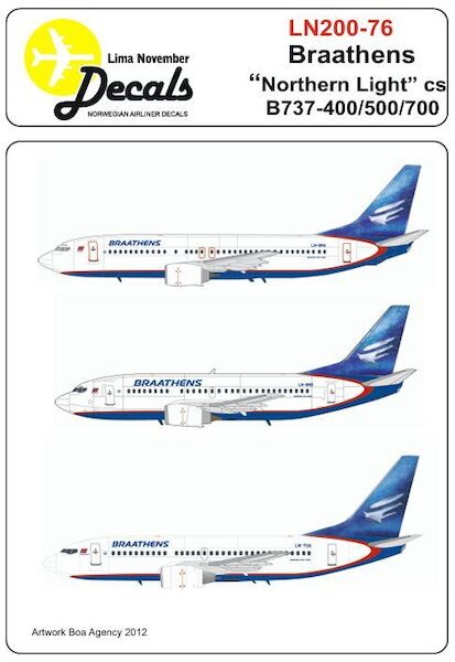 Boeng 737-400/500/700 (Braathens “NORTHERN LIGHT” colours) LN200-76