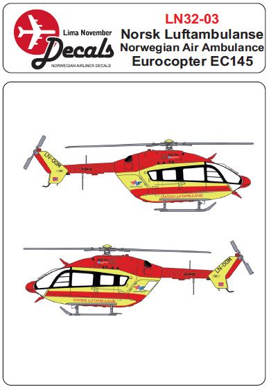 Eurocopter EC145 (Norwegian Air Ambulance)  LN32-03