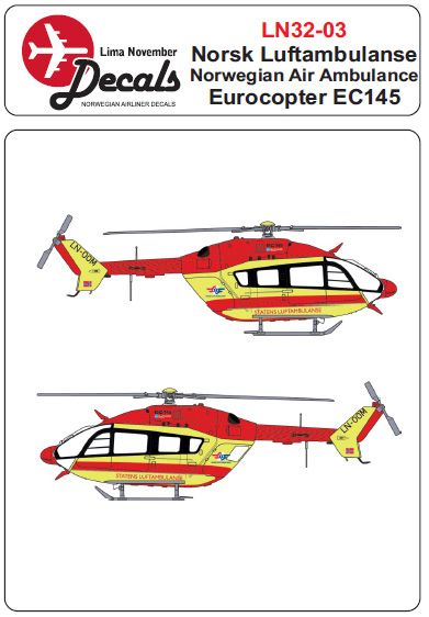 Eurocopter EC145 (Norwegian Air Ambulance) LN32-03