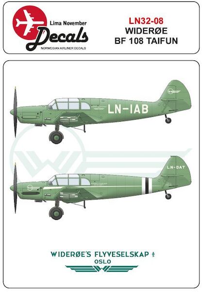Messerschmitt BF108 Taifun (Widerøe)  LN32-08