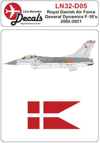 Royal Danish AF F16 in the old scheme 2002-2021 LN32-D05