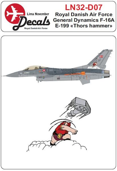 Royal Danish AF F16A E-199 "Thors Hammer" LN32-D07