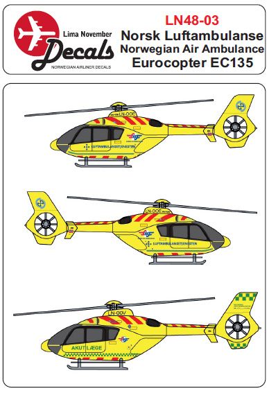 Eurocopter EC135 (Norsk Luftambulanse) LN48-03