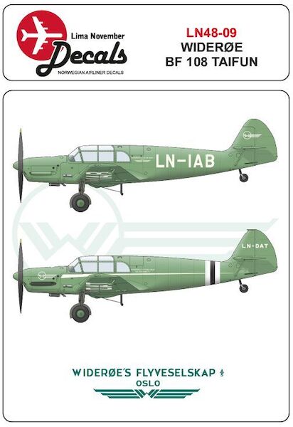Messerschmitt BF108 Taifun (Widerøe)  LN48-09