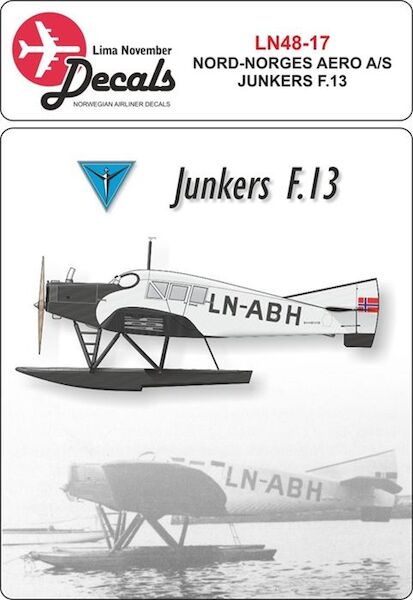 Nord-Norges Aero Junkers F.13 with masks for fuselage LN48-17