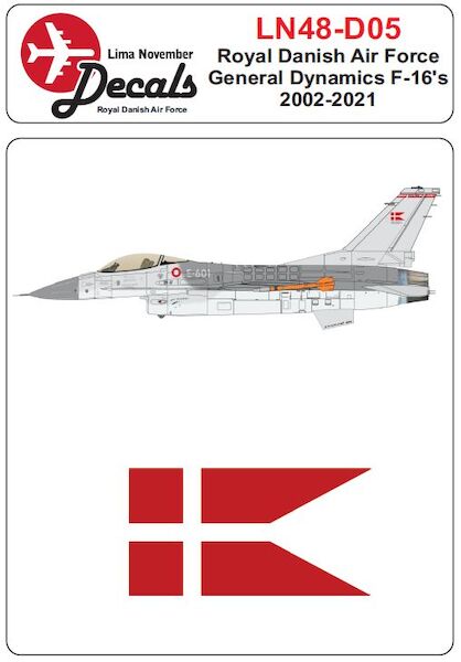 Royal Danish AF F16 in the old scheme 2002-2021 LN48-D05