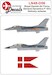 Royal Danish AF F-16's first scheme 1980-2002 LN48-D06