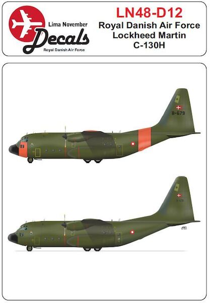 Royal Danish AF Lockheed C130H Hercules Old colours  LN48-D12