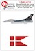 Royal Danish AF F16A E-190 "H.R.H Kronprinsen 50 Years" LN48-D14