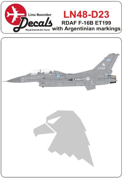 Royal Danish AF F-16B ET199 with Argentinian markings LN48-D23