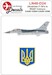 Royal Danish AF F-16A in Ukrainian colours (NOW WITH CORRECT BADGE) LN48-D24