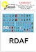 Royal Danish AF  Squadron Shields 1950 to 2025 LN48-D27