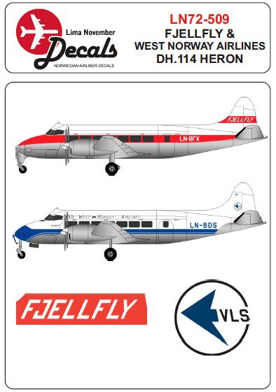 De Havilland Heron (Fjellfly & West Air Norway)  LN72-509