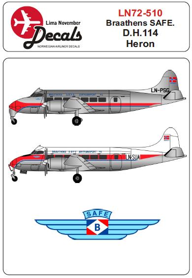 De Havilland Heron (Braathens SAFE)  LN72-510