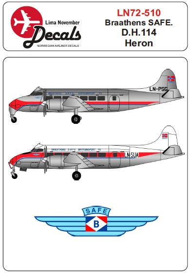 De Havilland Heron (Braathens SAFE) LN72-510