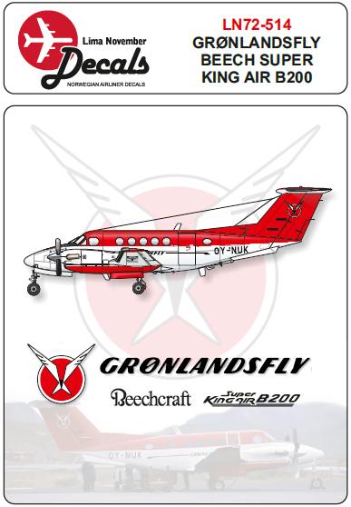 Beech Kingair 200 (Greenlandair with masks)  LN72-514