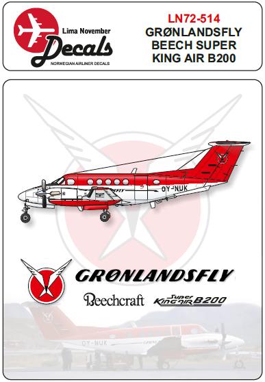 Beech Kingair 200 (Greenlandair with masks) LN72-514