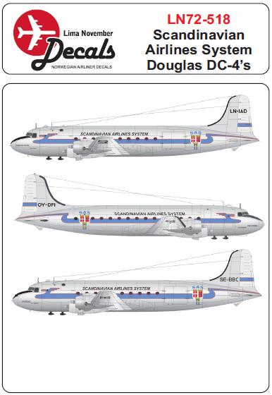 Douglas DC4 (SAS First Scheme)  LN72-518