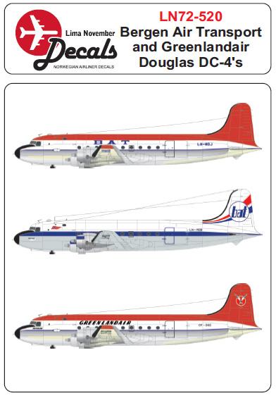 Douglas DC4 (Greenlandair/Bergen Air Transport) LN72-520