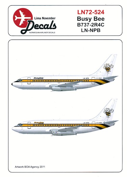 Boeing 737-200 (Busy Bee)  LN72-524