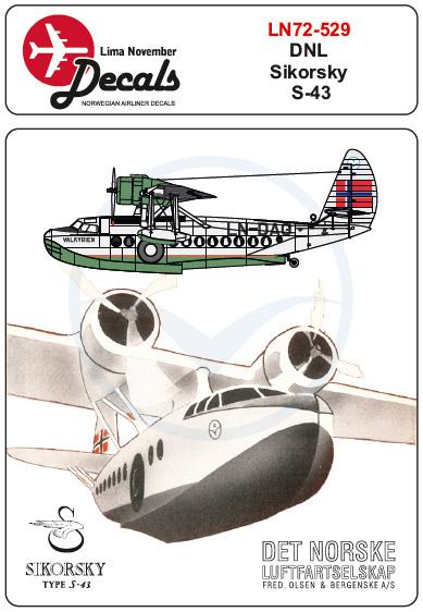 Sikorsky S-43 (DNL, Det Norske Luftfartselskap) LN72-529