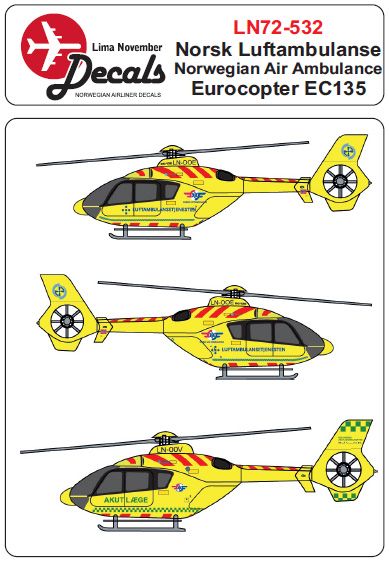 Eurocopter EC135 (Norsk Luftambulanse)  LN72-532