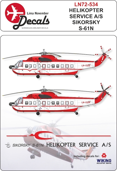 Sikorsky S-61N (Helikopter Service first cs)  LN72-534