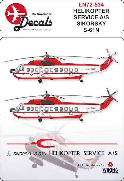 Sikorsky S-61N (Helikopter Service first cs) LN72-534